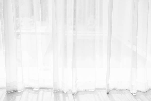 istock White sheer curtain with soft natural light shining through, creating a clean and minimal interior background. Elegant fabric texture ideal for home decor, design, or lifestyle concepts. 2243961535