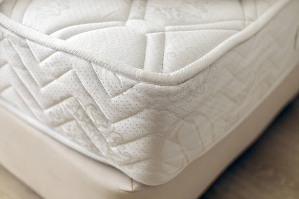 istock This bedding features a plush mattress with intricate quilting and a soft surface, ideal for ensuring comfort during sleep. Perfect for a cozy bedroom setting 2243964108