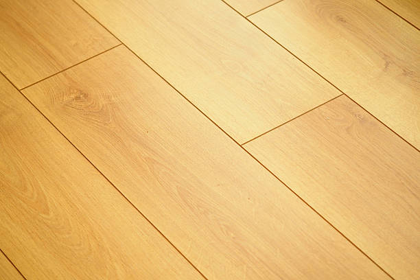 istock Wooden flooring with a smooth, natural finish 2243971325