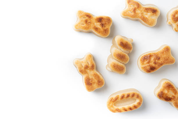 Traditional Spanish marzipan isolated on white background