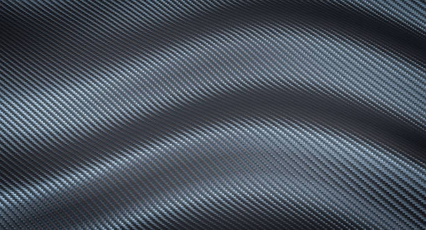 istock Carbon fiber texture waving dark gray metallic background 2243986869
