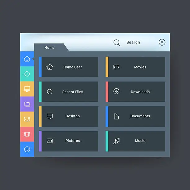 Slick Machine Gui Screen Free slick ui navigation menu psd Vector Images & Graphics | FreeImages