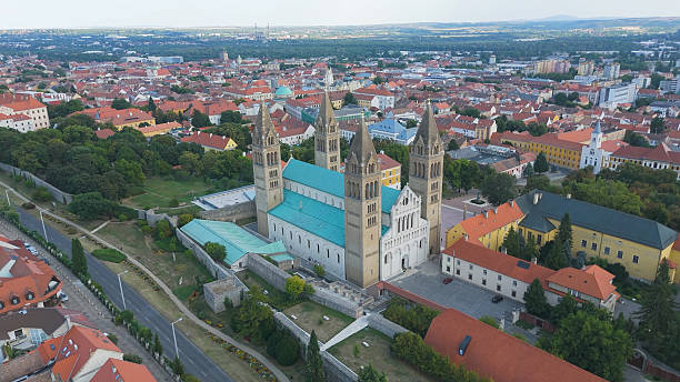 istock Aerial View of Pecs Cathedral Hungary 2243992667