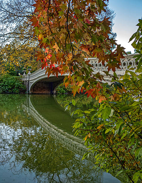 istock Bow bridge in Autumn, early morning 2244002512