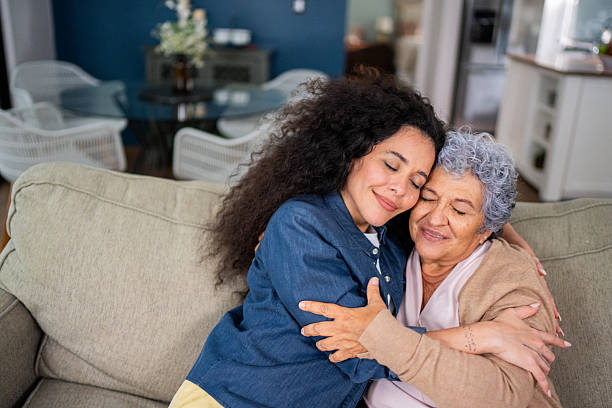 istock Mother and daughter at home 2244004185