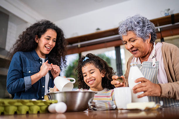 istock Family cooking at home 2244004439