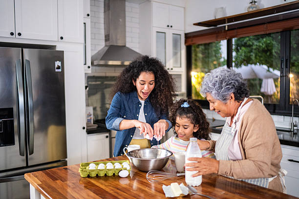 istock Family cooking at home 2244004447