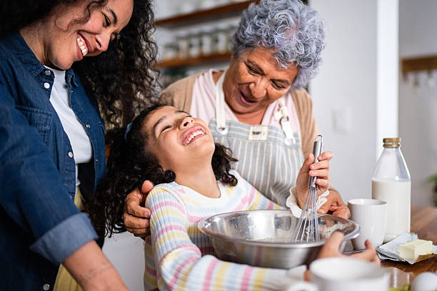 istock Family cooking at home 2244004527
