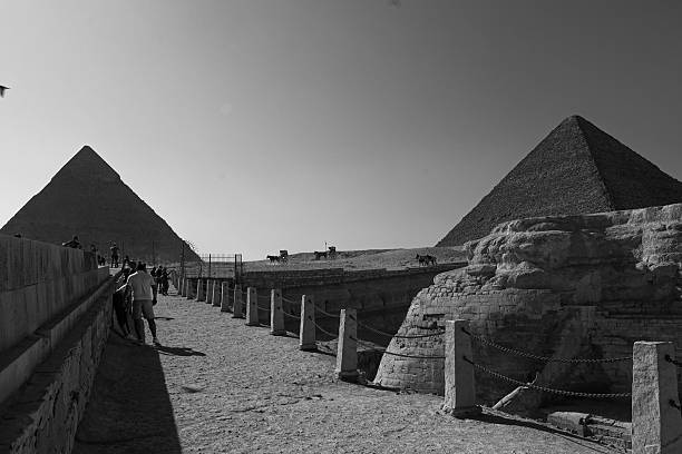 istock Pyramids of Cairo Black and White 2244024254