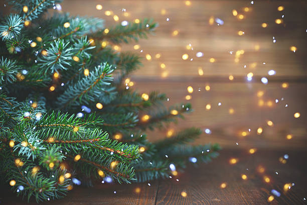 istock Christmas tree and Christmas light 2244035282