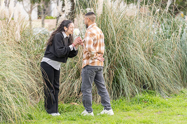 istock A couple celebrating their love with an unexpected gift in nature 2244035346