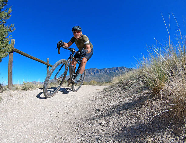 Gravel cycling in the Sandia Foothills, Albuquerque, New Mexico