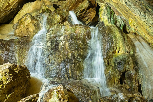 Waterfall in rain forest.