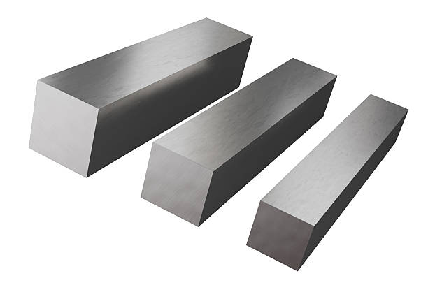 istock Product of engineering construction. Steel rods profile isolated on white background. 2244037118