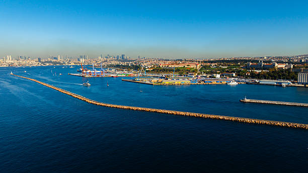 istock Istanbul ferry underway to Kadikoy Port. 2244037492