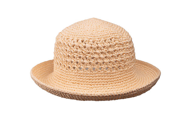 istock Straw summer hat with isolated on white background. 2244040047