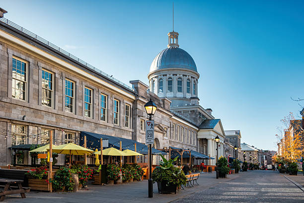 istock Old Montreal Restaurant Patios Canada 2244042185