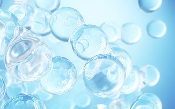 istock Biomedical Clear Oil Liquid Cosmetic Bubbles Metaballs 2244045393
