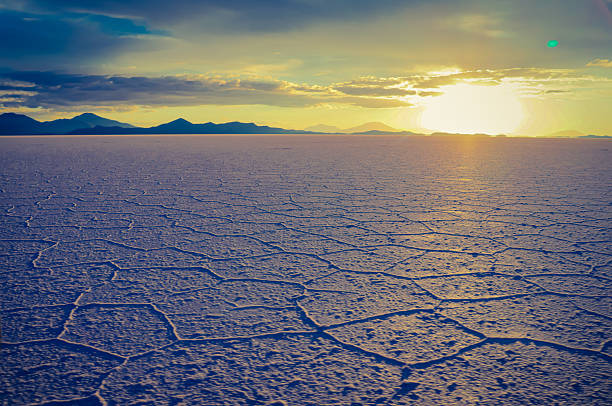 Sunset at the Uyuni Salt Flats