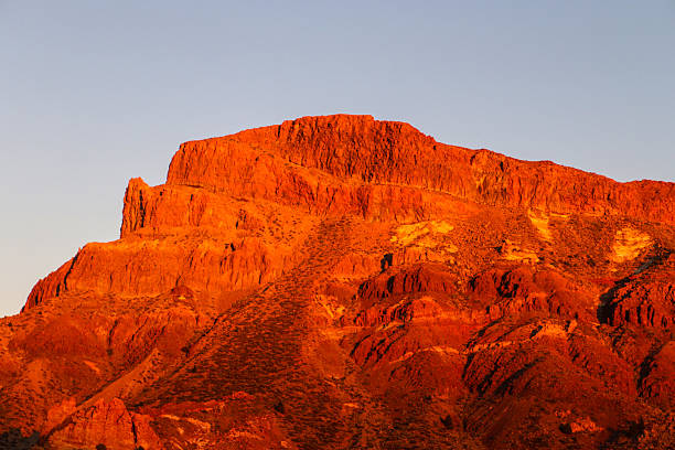 istock Roques de Garcia mountain glowing at sunset 2244055288