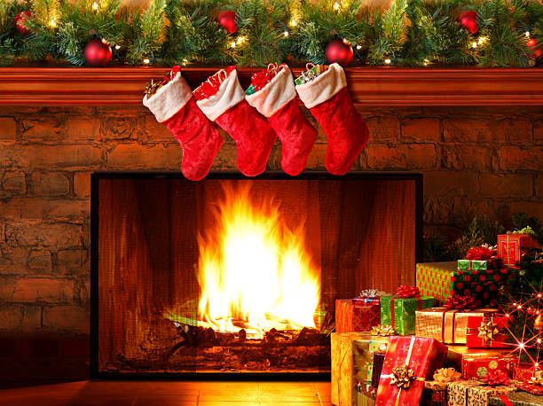 istock Fireplace On Christmas Eve 2244061585