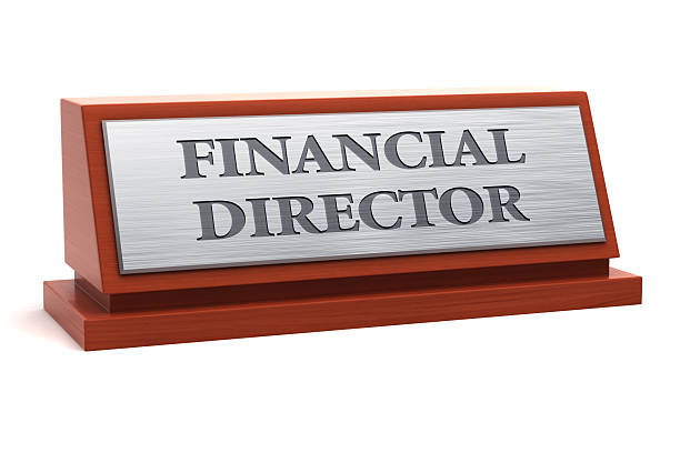 istock Nameplate with the job title Financial Director 2244067969