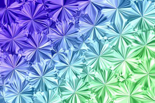 Abstract background with soft gradient flower-like patterns in blue, green, and purple tones. Perfect for modern design, wallpaper, or digital art projects.