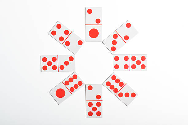 Domino card isolated on white background.