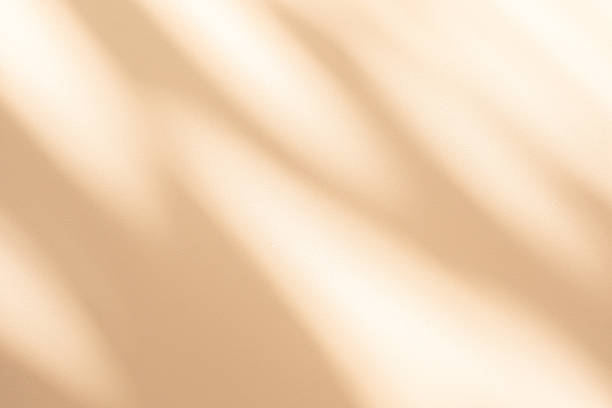 istock Studio style background wall decoration presentation uses white and beige tones. with shadows cast from a nearby window, concept creating a decorative 2244086518