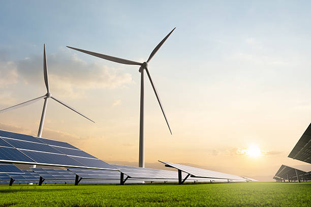 istock ESG solar and wind farm at sunset an energy transition and decarbonization concept 2244088970