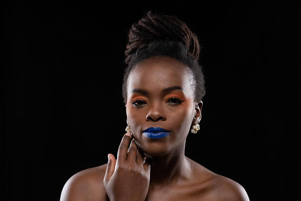 istock Close-up portrait black woman. 2244090779