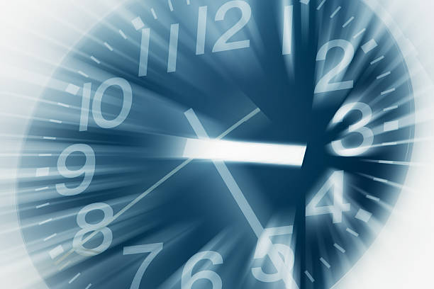 istock Fast speed times clock business working hours moving concept 2244092164