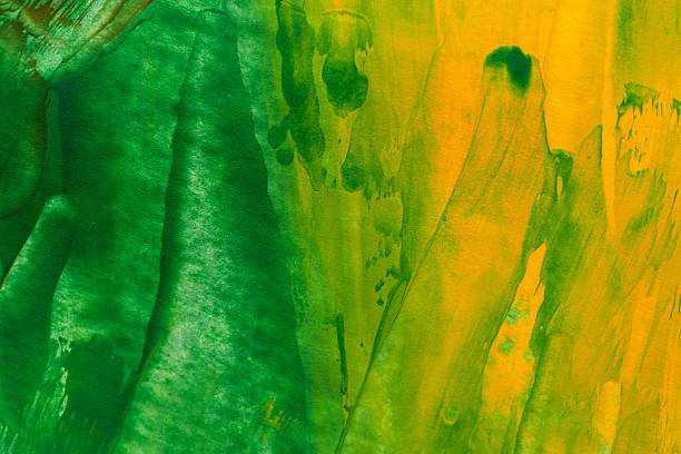 Green and yellow painted background