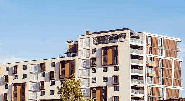 istock Modern Residential Apartment Building Complex Condo 2244106739