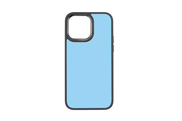 istock Mobile phone case isolated on white background. Smart phone case isolated. Modern silicone case for smartphone or phone with cutouts for the camera. 2244114503