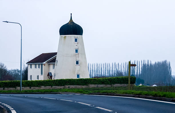 Brill, England - March 9 2022: Broken windmill at the town of Brill, in Buckinghamshire