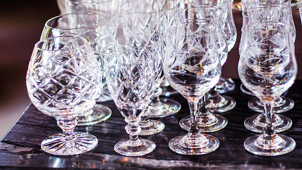 istock Elegant Crystal Glasses Awaiting a Toast at a Celebration 2244121234