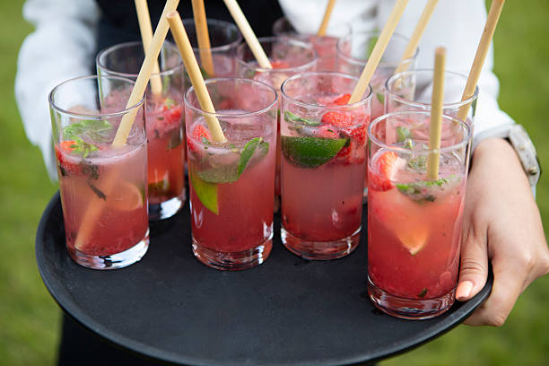 Celebration drinks at a social event