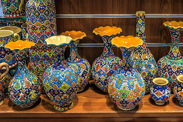 istock Typical ceramic souvenirs (vases) for sale in Dubai, UAE 2244124713