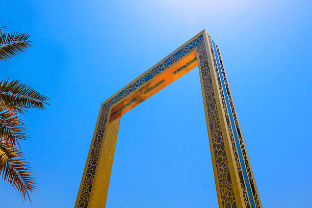 istock View of skyscrapers Dubai Frame in Dubai, UAE 2244124848