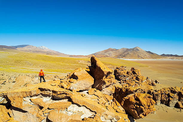 istock Hiker contemplating the arid landscape, Argentina 2244130867