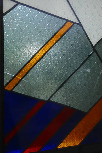 istock A close up of decorative window made with stained glass 2244136059