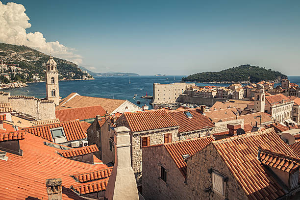 View over Dubrovnik in Croatia