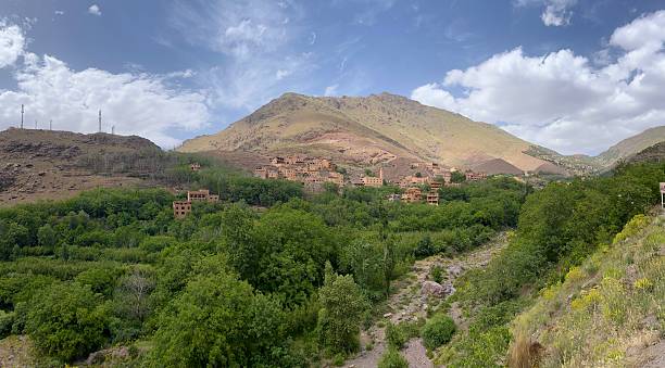 istock Moroccan Atlas mountains village in a green valley 2244137870