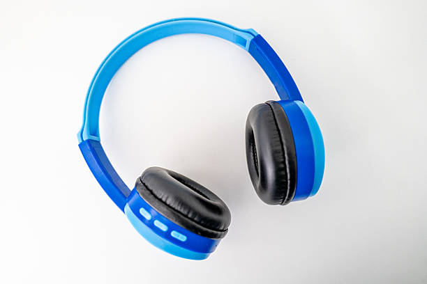 istock Blue children's wireless headphones 2244140197