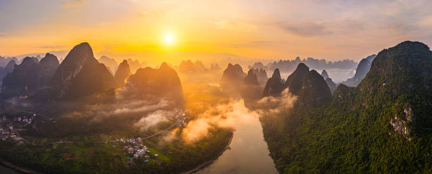 istock Famous karst mountain and river scenery in Guilin 2244140270