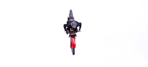 Moto X Freestyle rider high in sky