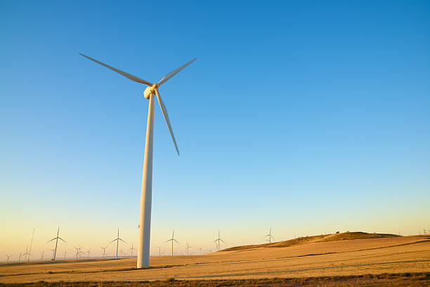 istock Wind turbine generators for sustainable electricity production 2244146803