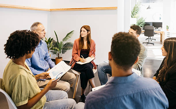 istock Business team collaborating during meeting in modern office 2244149065