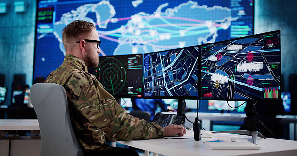 istock Monitoring Military Operations: Government Officer 2244161838
